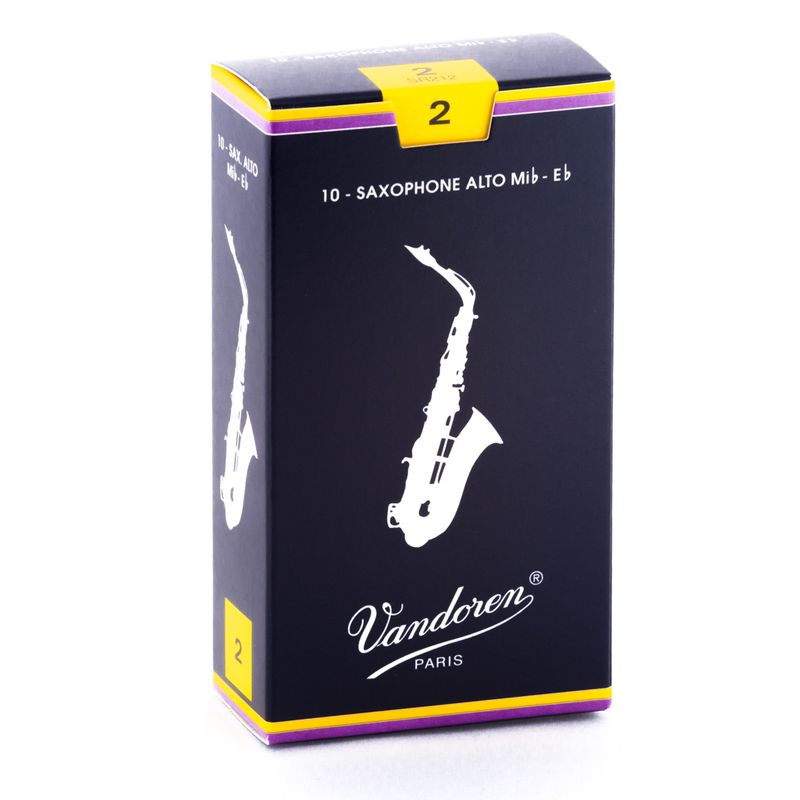 VANDOREN - Cajas de cañas Saxo Alto TRADICIONAL Nº2.0 SR212 Vandoren