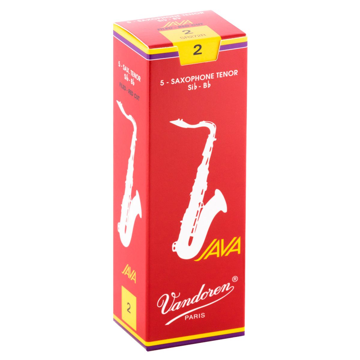 VANDOREN - Cajas de cañas Saxo Tenor JAVA RED Nº2.0 SR272R Vandoren