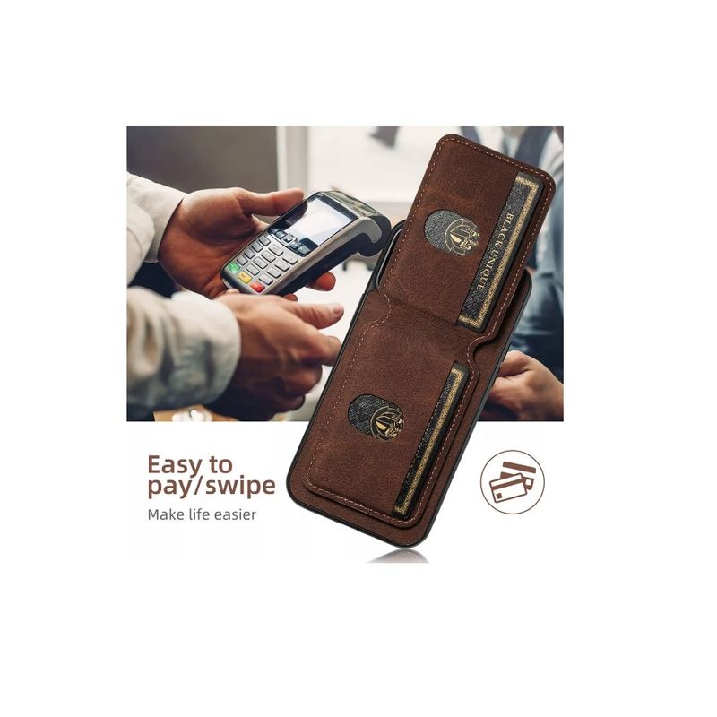 GENERICO - Carcasa Cuero Para iPhone 15 Pro Max Más Billetera