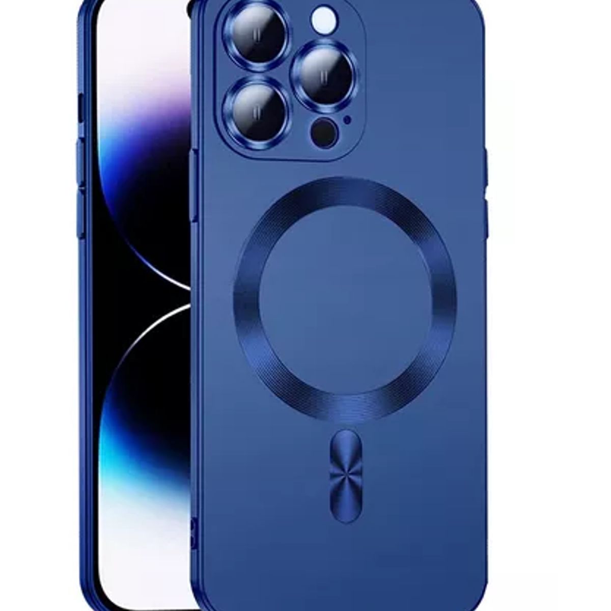 GENERICO - Carcasa Metalizada Para iPhone Metalizada Con Lente Cámaras Iphone 12