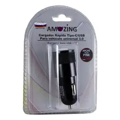 AMAZING - Cargador Auto 3.1 - 1 USB / 1 C