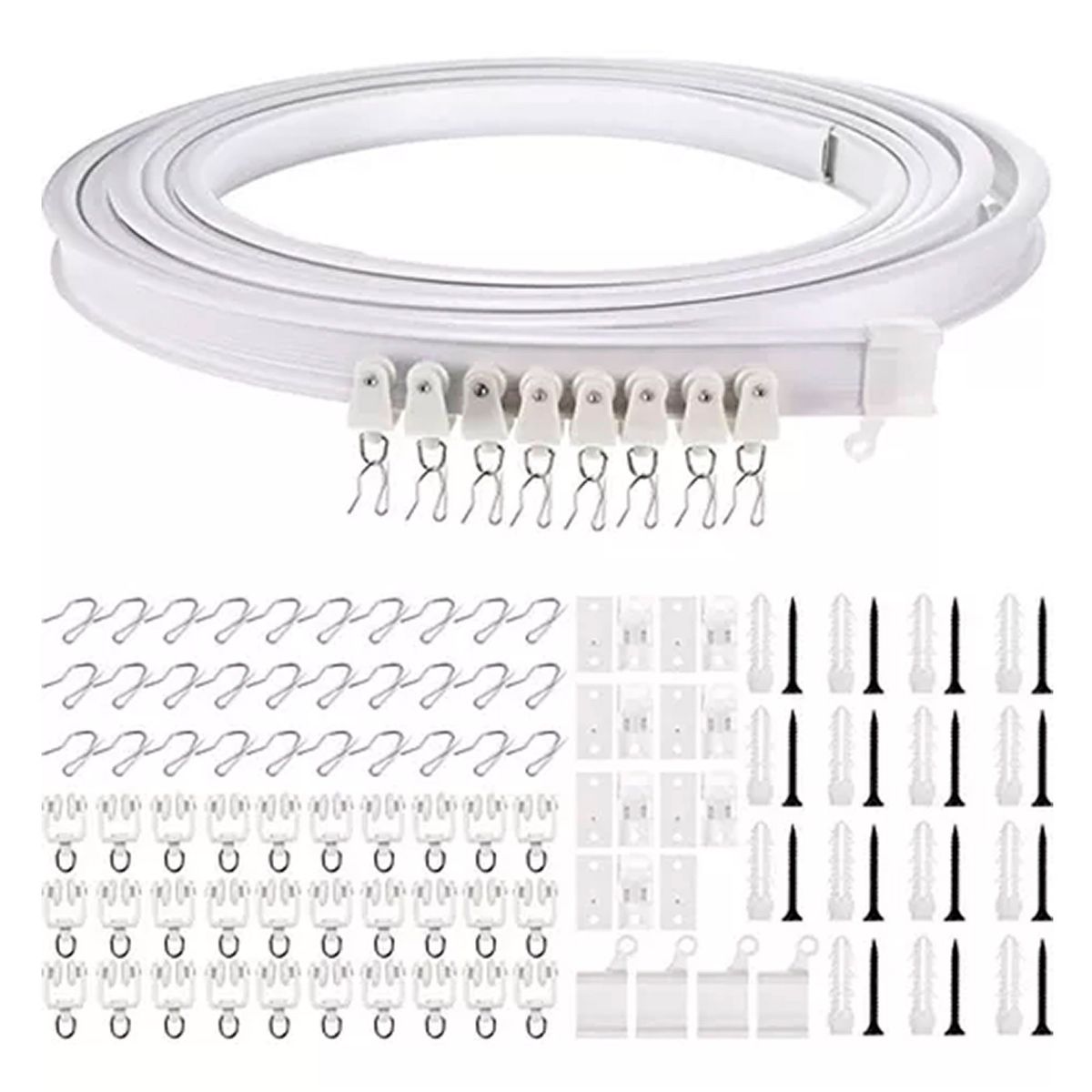 ESHOPANGIE - Riel Para Cortina De Techo Riel De Techo Soporte 5mts