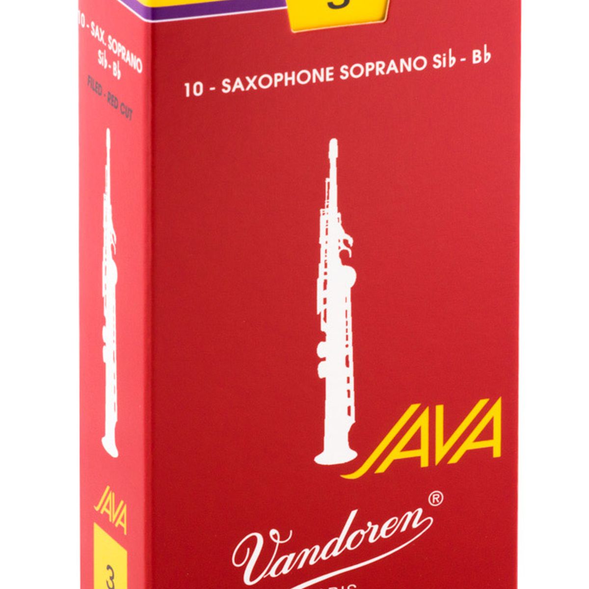 VANDOREN - Cajas de cañas Saxo Soprano JAVA RED Nº SR303R 3 Vandoren