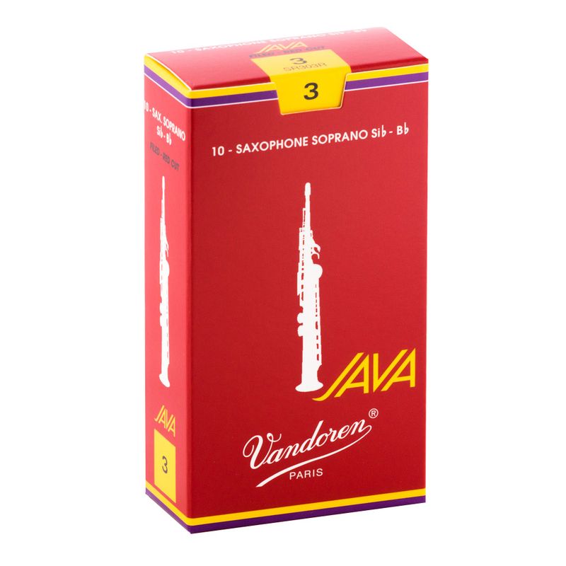 VANDOREN - Cajas de cañas Saxo Soprano JAVA RED Nº SR303R 3 Vandoren