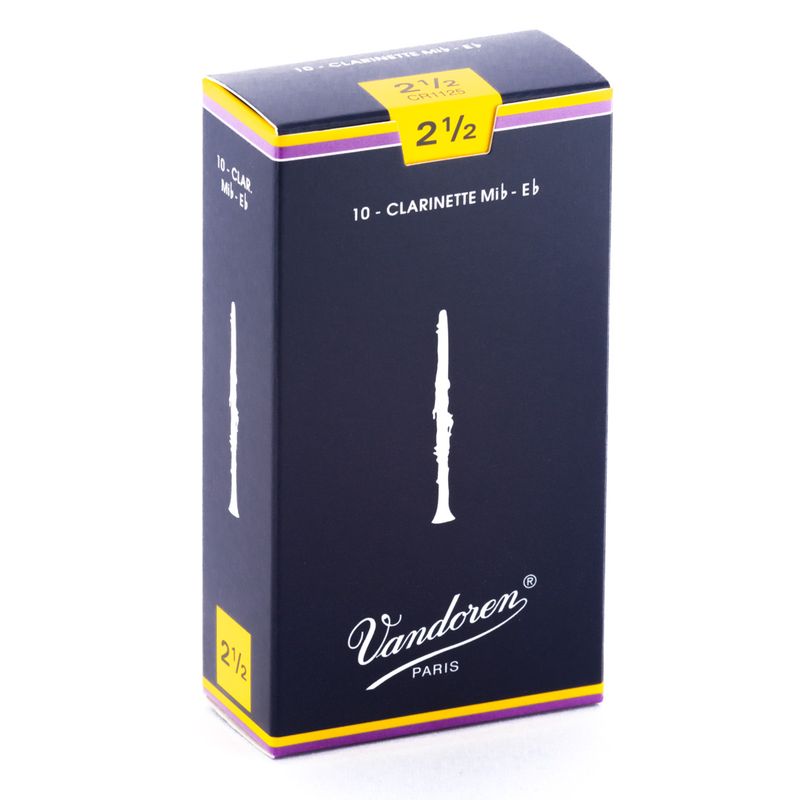 VANDOREN - Cajas de cañas Clariente Mib TRADICIONAL Nº2.5 Vandoren