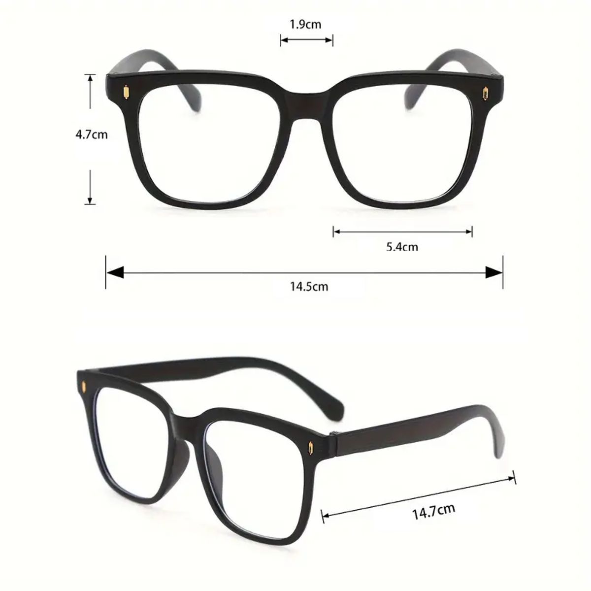 JM - Ruztik Set Lente Miopía 1.50 Anti Luz Azul + Estuche Correa.