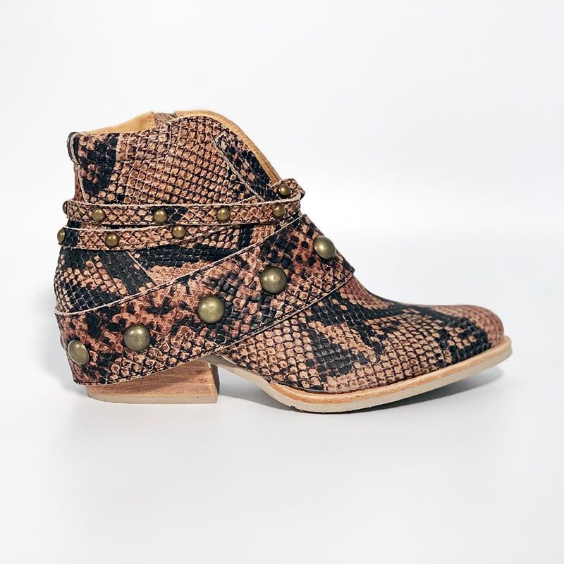 VANESSA GIL - BOTIN DE CUERO AIDA BOA
