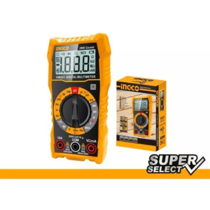 INGCO - MULTIMETRO DIGITAL INCO CATIII 600V