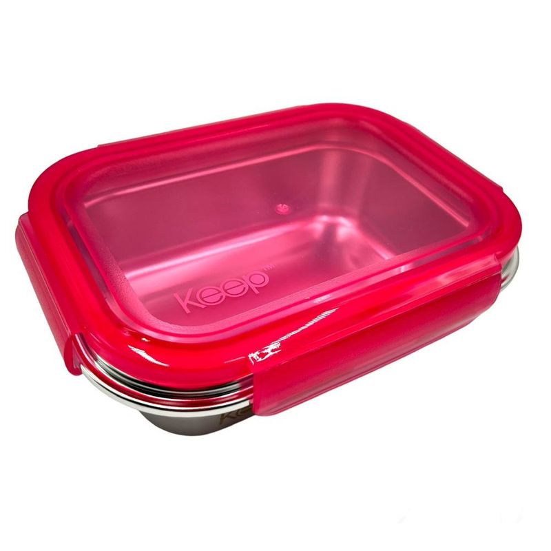 KEEP - Hermetico Metalico Rosado 650 Ml Keep - Rosa