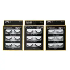 GENERICO - Set 3 Pares De Pestañas Postizas 3d