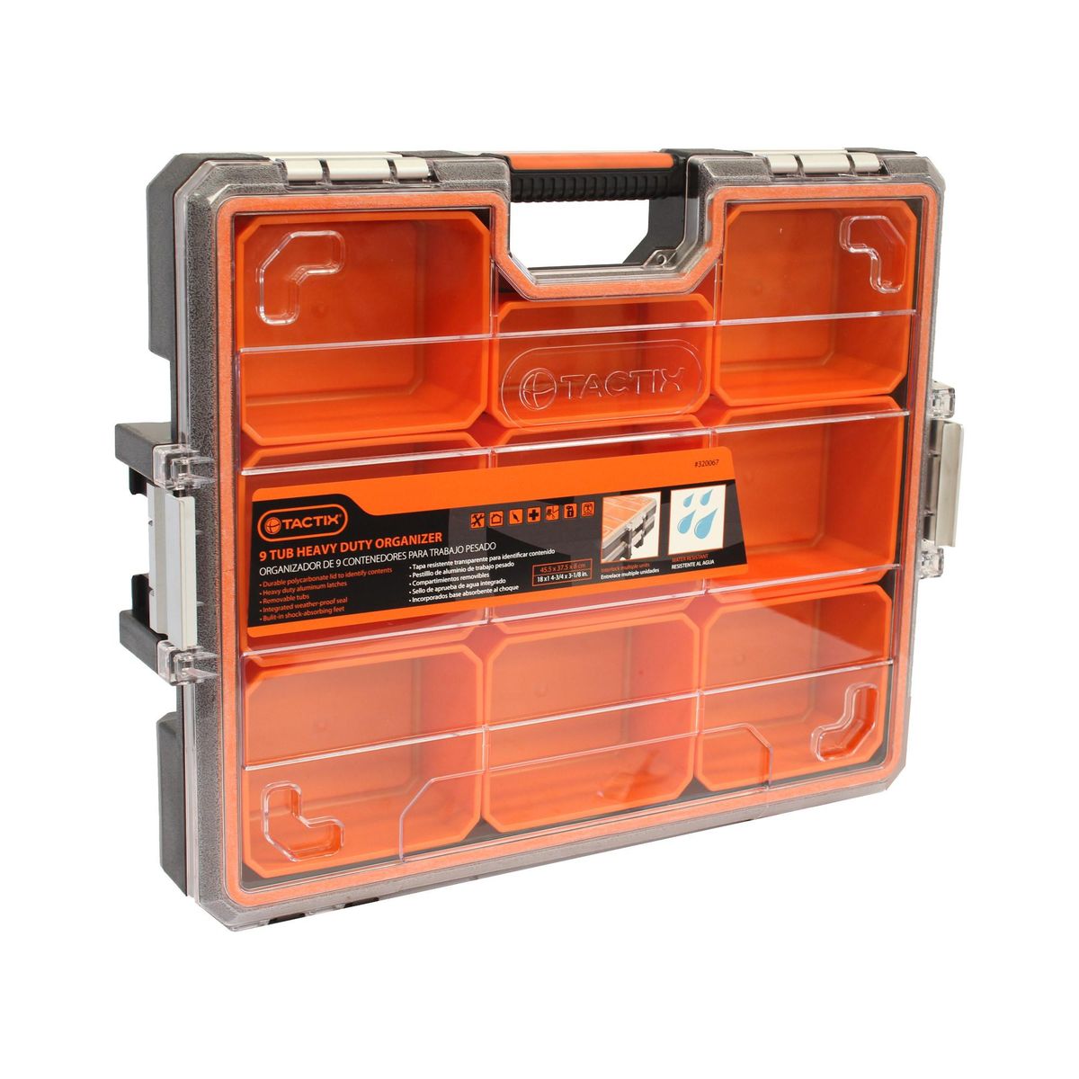 TACTIX - Organizador Plastico 9 Separadores Tactix 320067