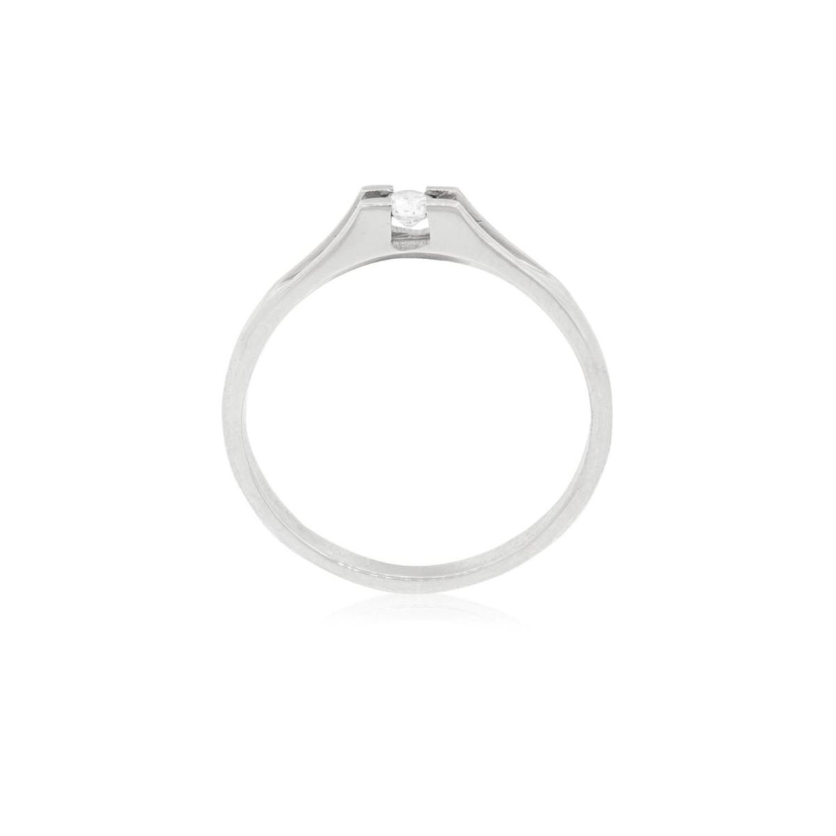 JB JOYAS BARON - Anillo Compromiso Platino 950  Milán 1x6ptos Diamante