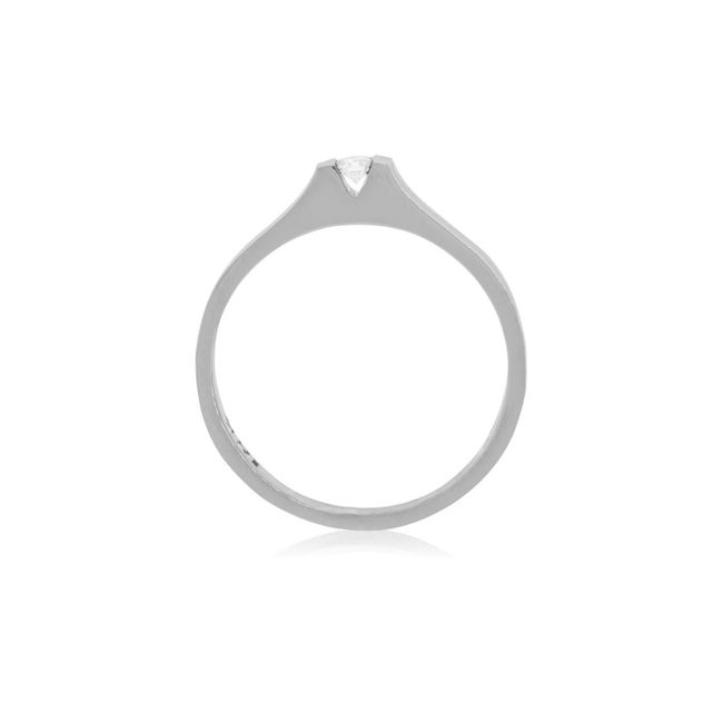 JB JOYAS BARON - Anillo Compromiso Platino 950  Nantes 1x10ptos Diamante