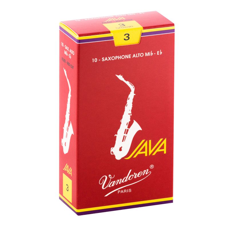 VANDOREN - Cajas de cañas Saxo Alto JAVA RED Nº3.0 SR263R Vandoren