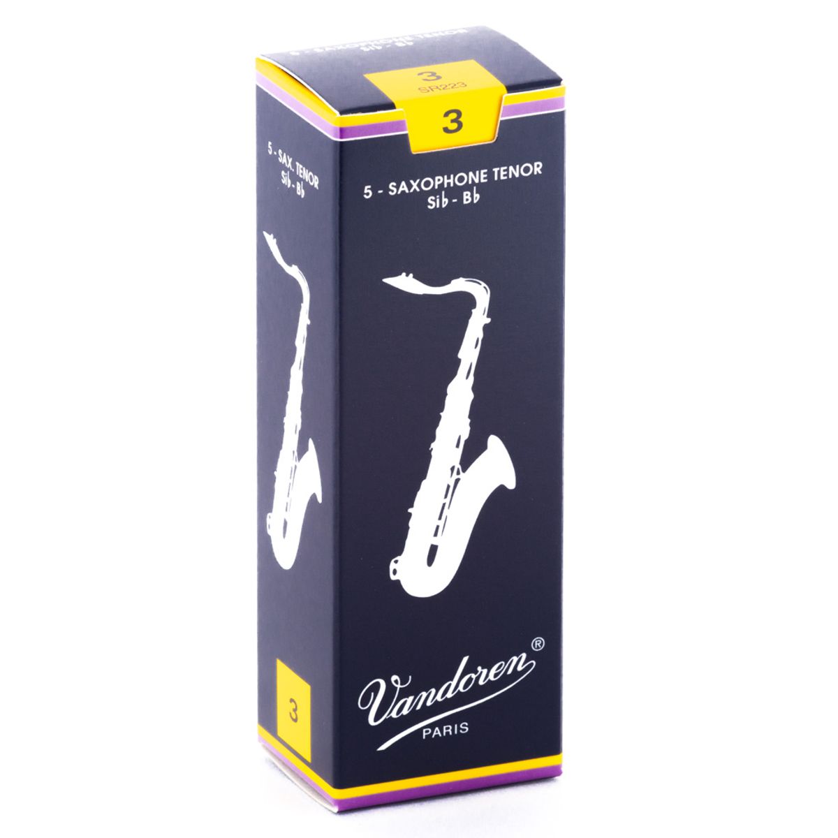 VANDOREN - Cajas de cañas Saxo Tenor TRADICIONAL Nº3.0 SR223 Vandoren