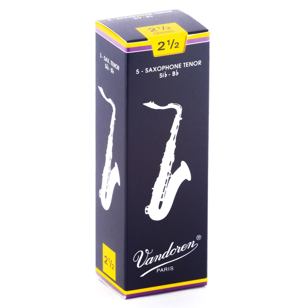 VANDOREN - Cajas de cañas Saxo Tenor TRADICIONAL Nº2.5 SR2225 Vandoren