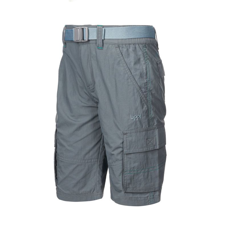 LIPPI - Short Niño Mini Just-Go Q-Dry Cargo Shorts Azul Grisaceo Lippi