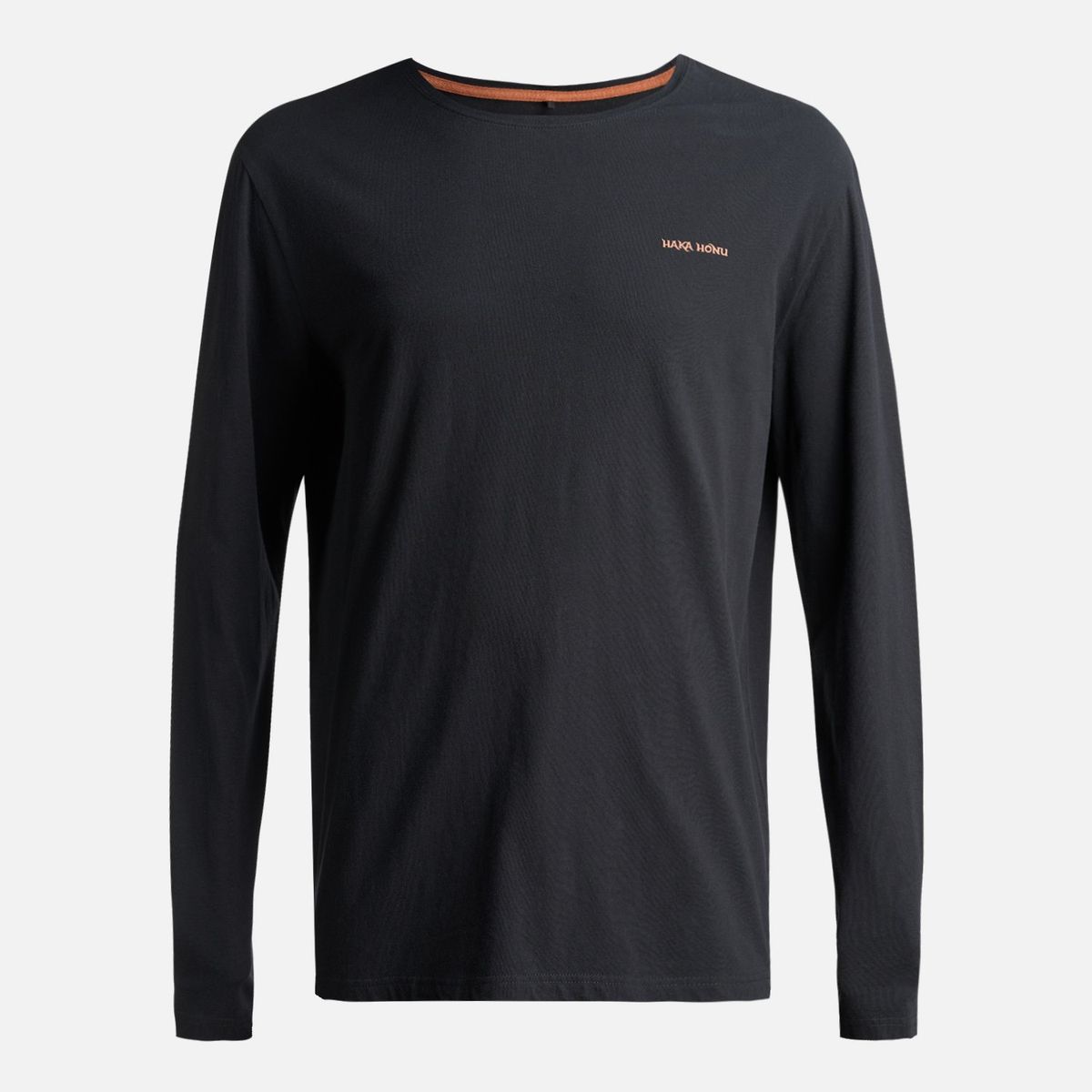 HAKA HONU - Polera Hombre Polo Larga Negro Haka Honu