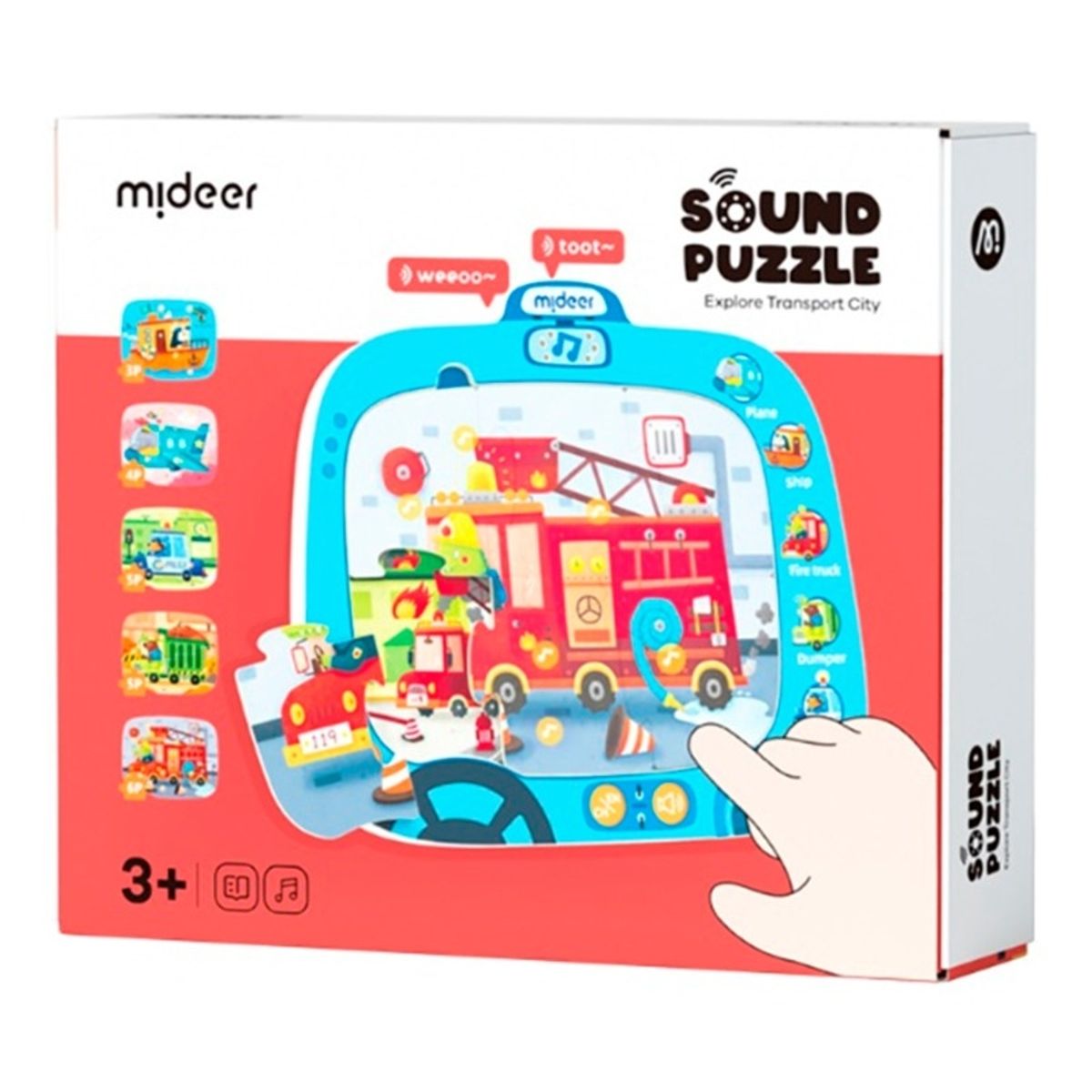 MIDEER - MIDEER MD3309 LEVEL UP SOUND PUZZLE EXPLORE TRANSPORT CITY