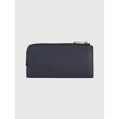 TOMMY HILFIGER - Billetera Monograma Con Cierre Azul