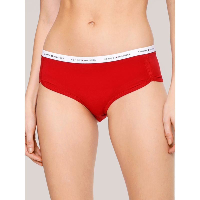 TOMMY HILFIGER - Calzón Hipster Dolphin Con Logo Rojo Tommy Hilfiger