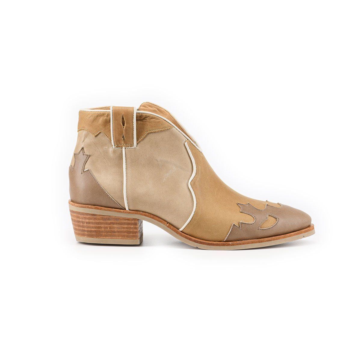 VANESSA GIL - BOTIN DE CUERO LORENZA ARENA