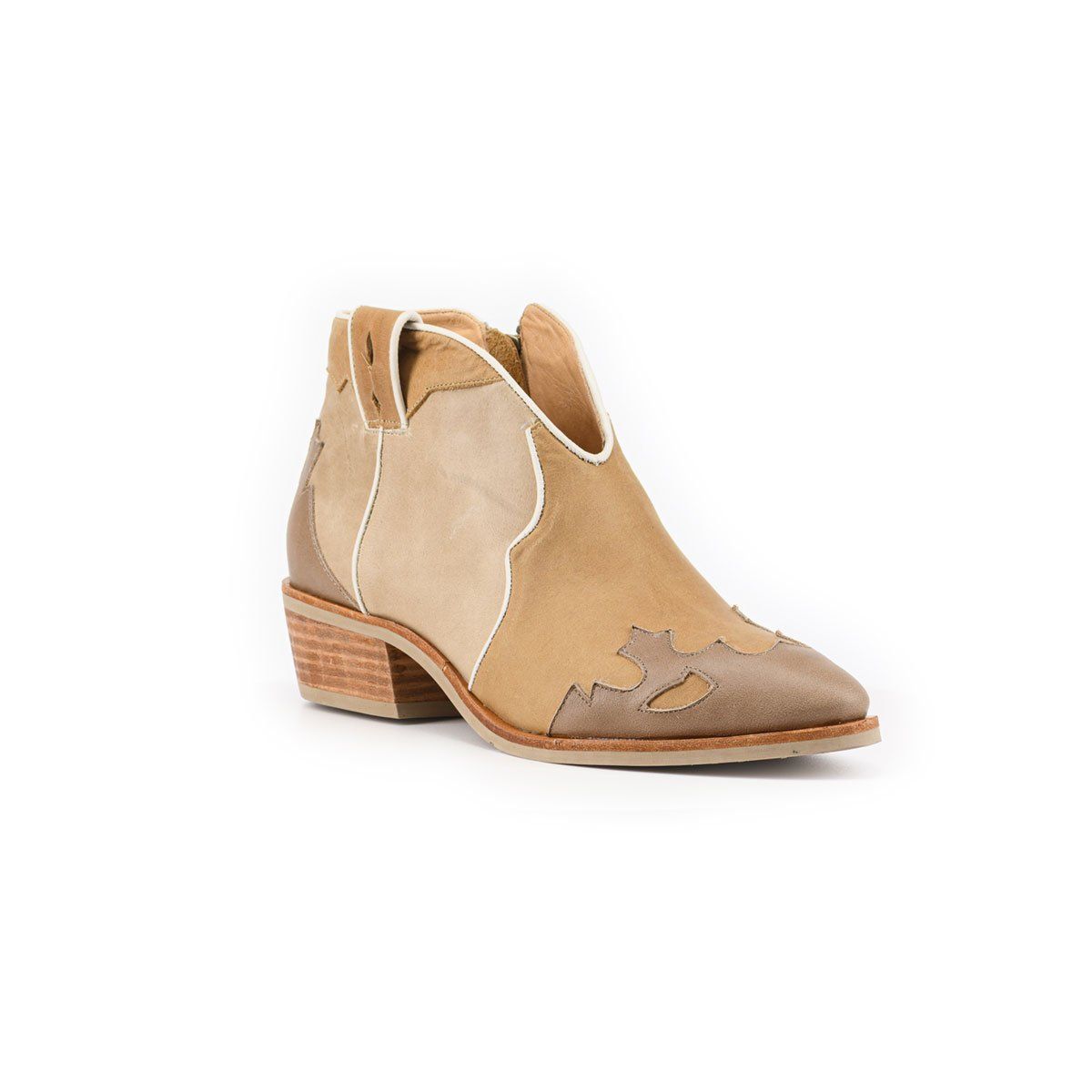 VANESSA GIL - BOTIN DE CUERO LORENZA ARENA