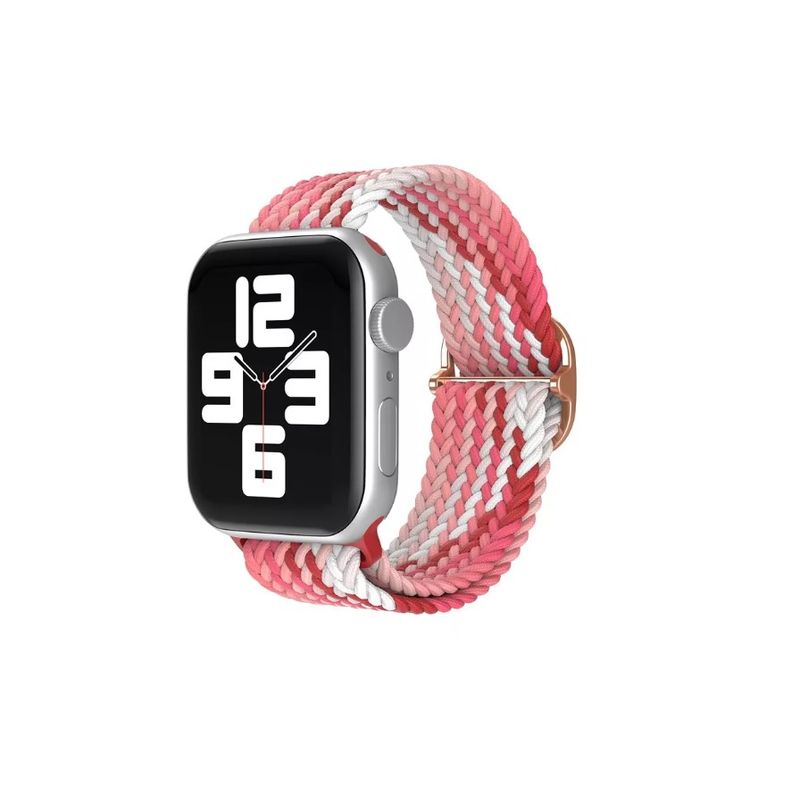 GENERICO - Trenzada Loop Correa Para Apple Watch Correa Rojo 38-41mm