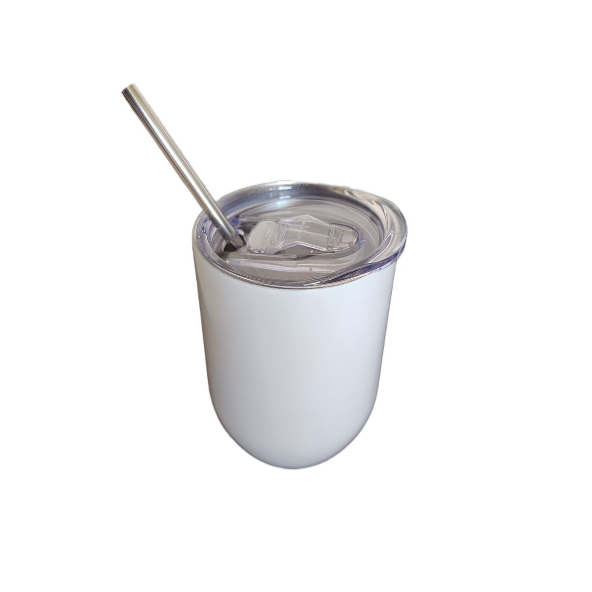 GENERICO - Vaso térmico 325 ml con bombilla y tapa con Pájaro