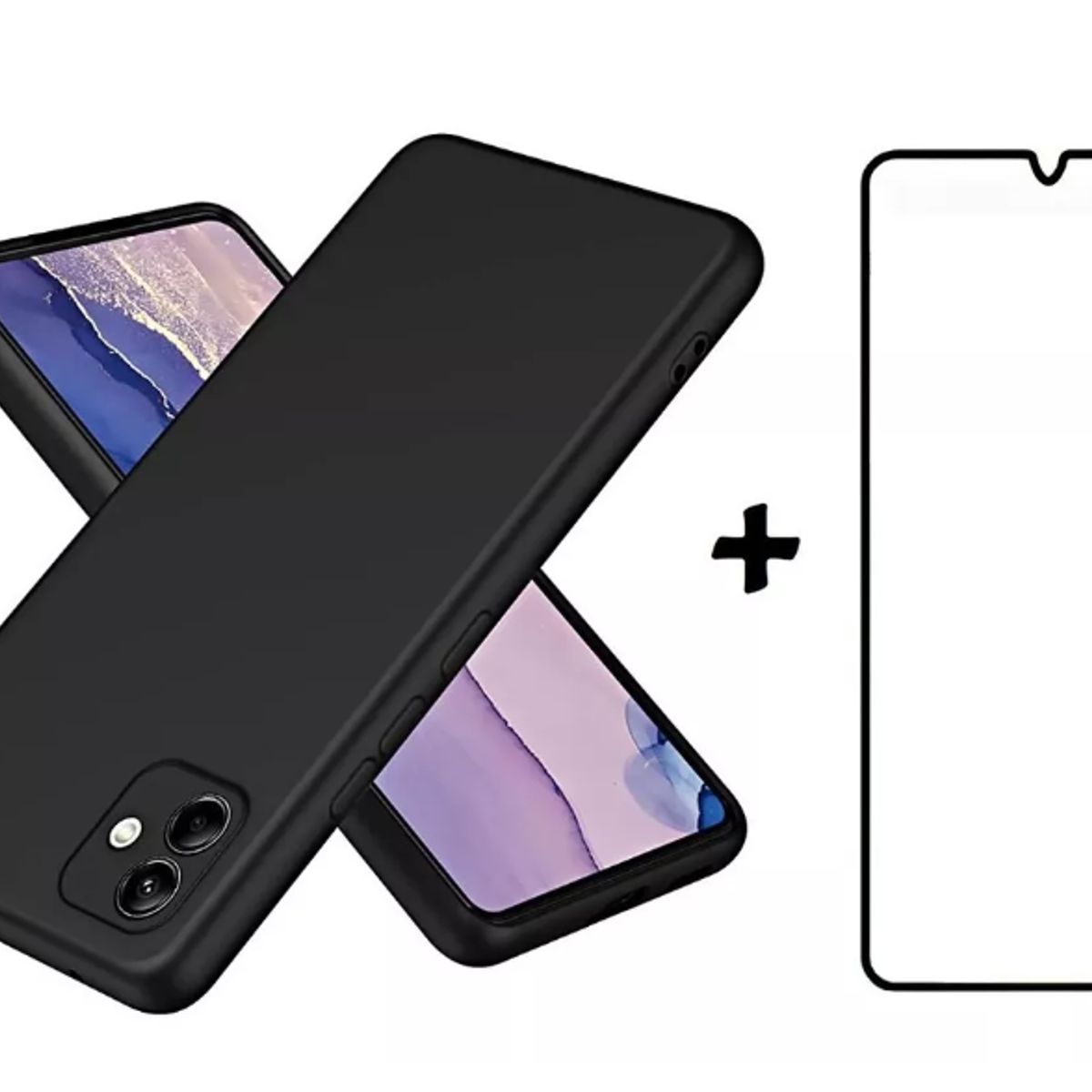 GENERICO - Carcasa Silicona Para Samsung Todos + Lamina Completa