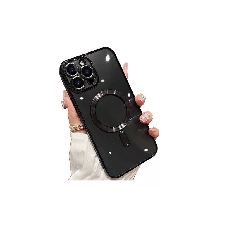 GENERICO - Carcasa Magsafe Protector De Camara Para iPhone 14 Negro