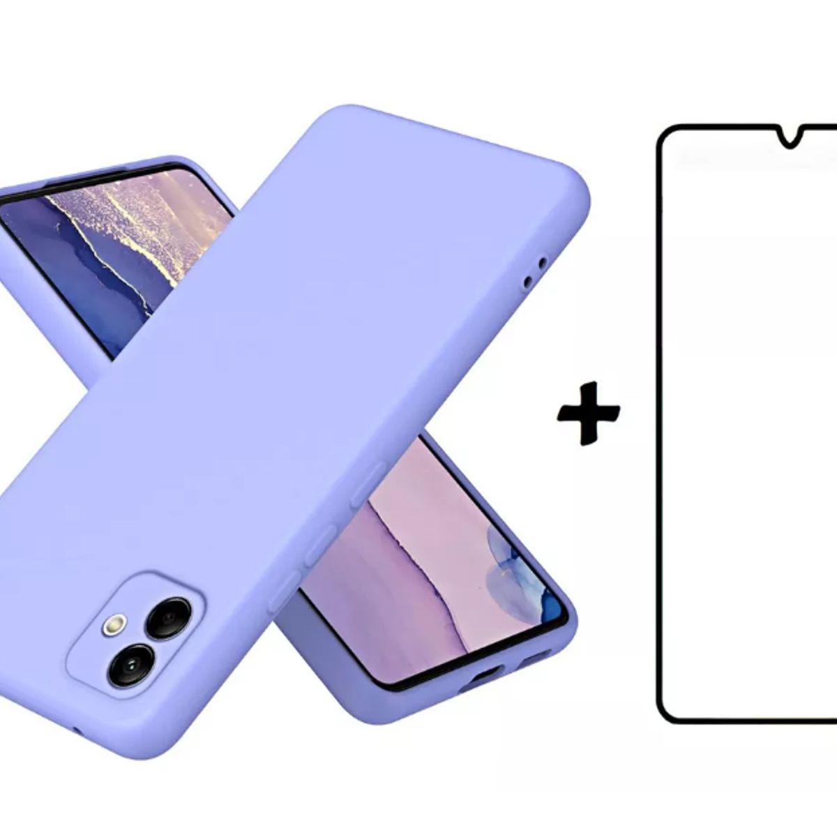 GENERICO - Carcasa Silicona Para Samsung Todos + Lamina Completa