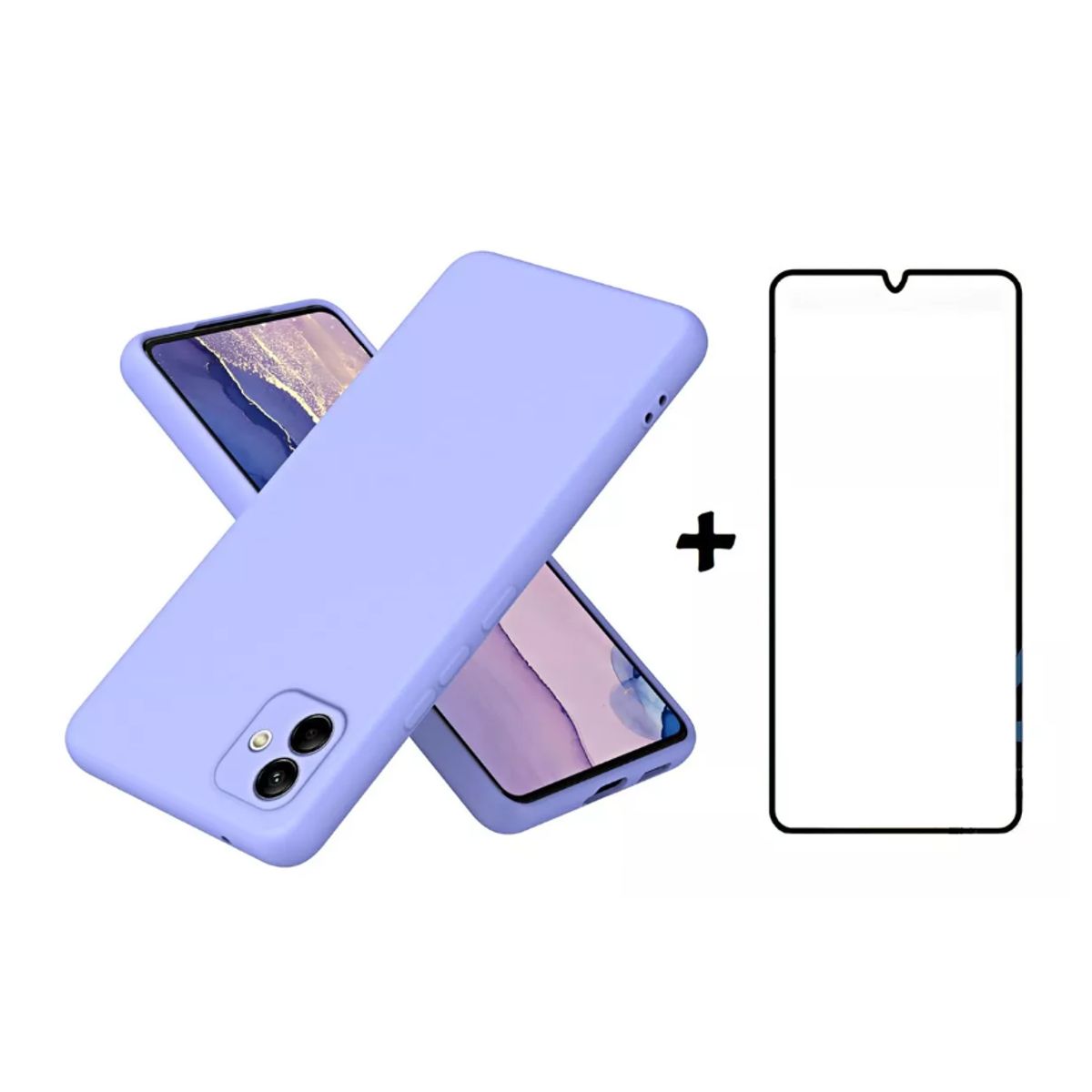 GENERICO - Carcasa Silicona Para Samsung Todos + Lamina Completa