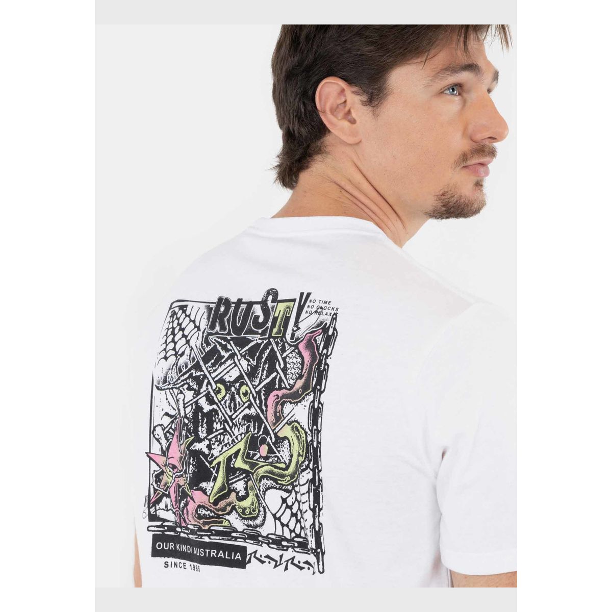 RUSTY - Polera Jail Breake Ss Tee Blanco Hombre Rusty