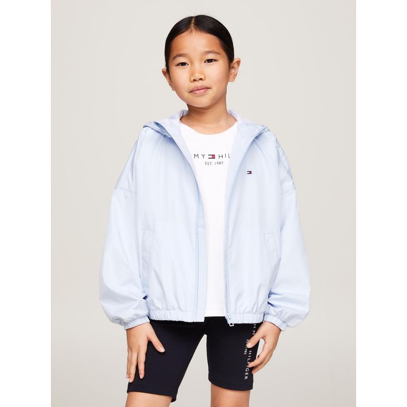 TOMMY HILFIGER - Cortavientos Hoodie Essential Celeste Tommy Hilfiger