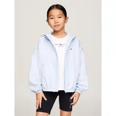 TOMMY HILFIGER - Cortavientos Hoodie Essential Celeste