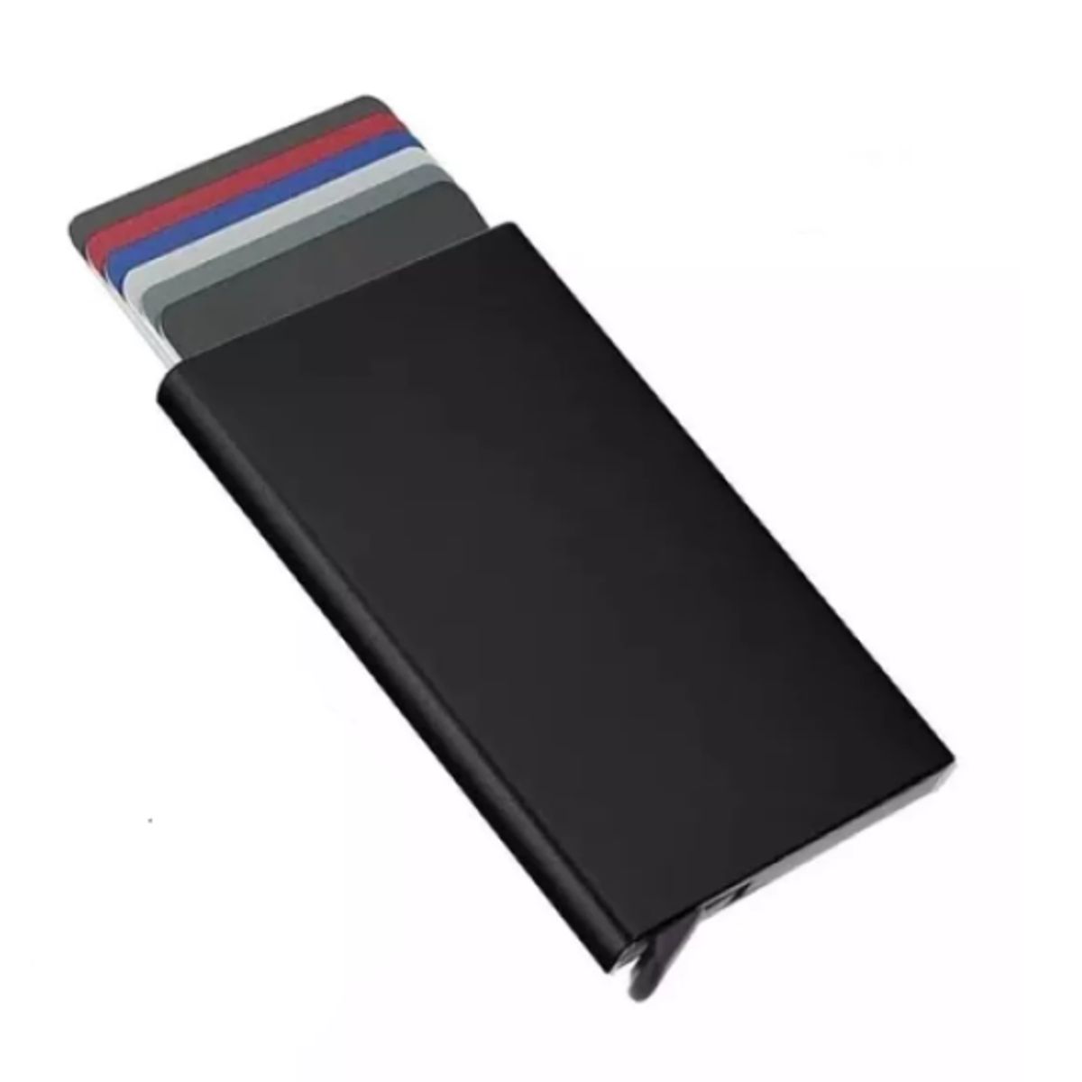 GENERICO - Tarjetero Metalico Aluminio Anti Clonacion Caballero