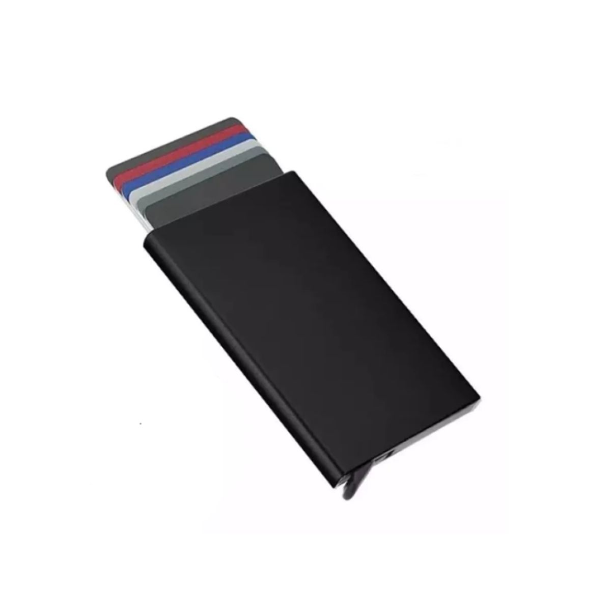 GENERICO - Tarjetero Metalico Aluminio Anti Clonacion Caballero