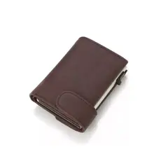 GENERICO - Billetera Tarjetero Rfid Cuero Pu Hombre Minimalista