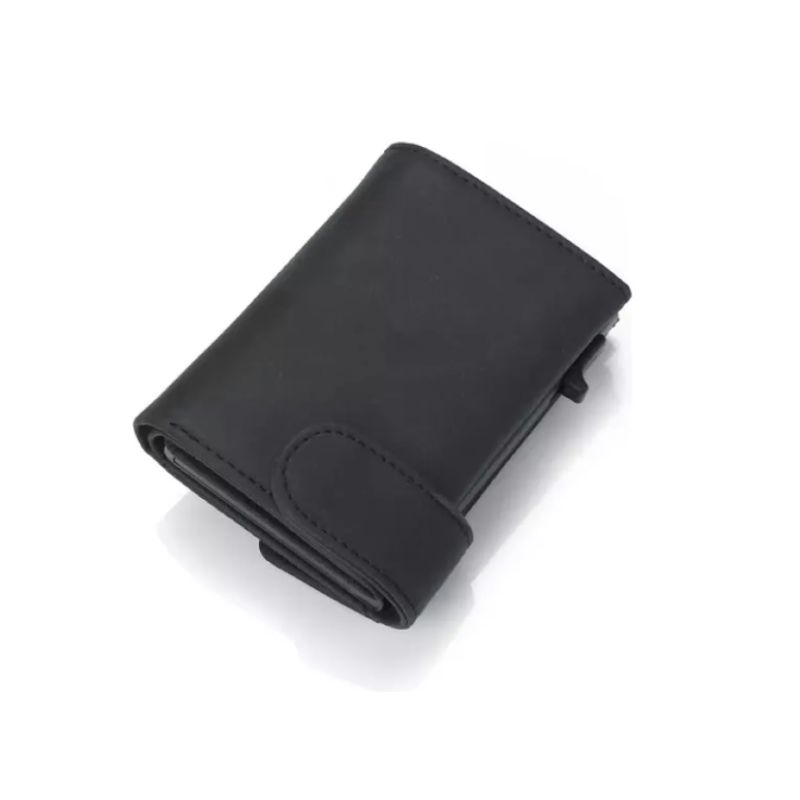 GENERICO - Billetera Tarjetero Rfid Cuero Pu Hombre Minimalista