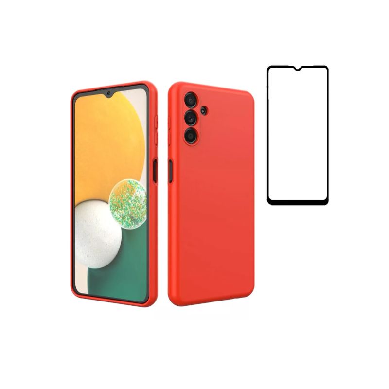 GENERICO - Carcasa Silicona Para Samsung Todos + Lamina Completa