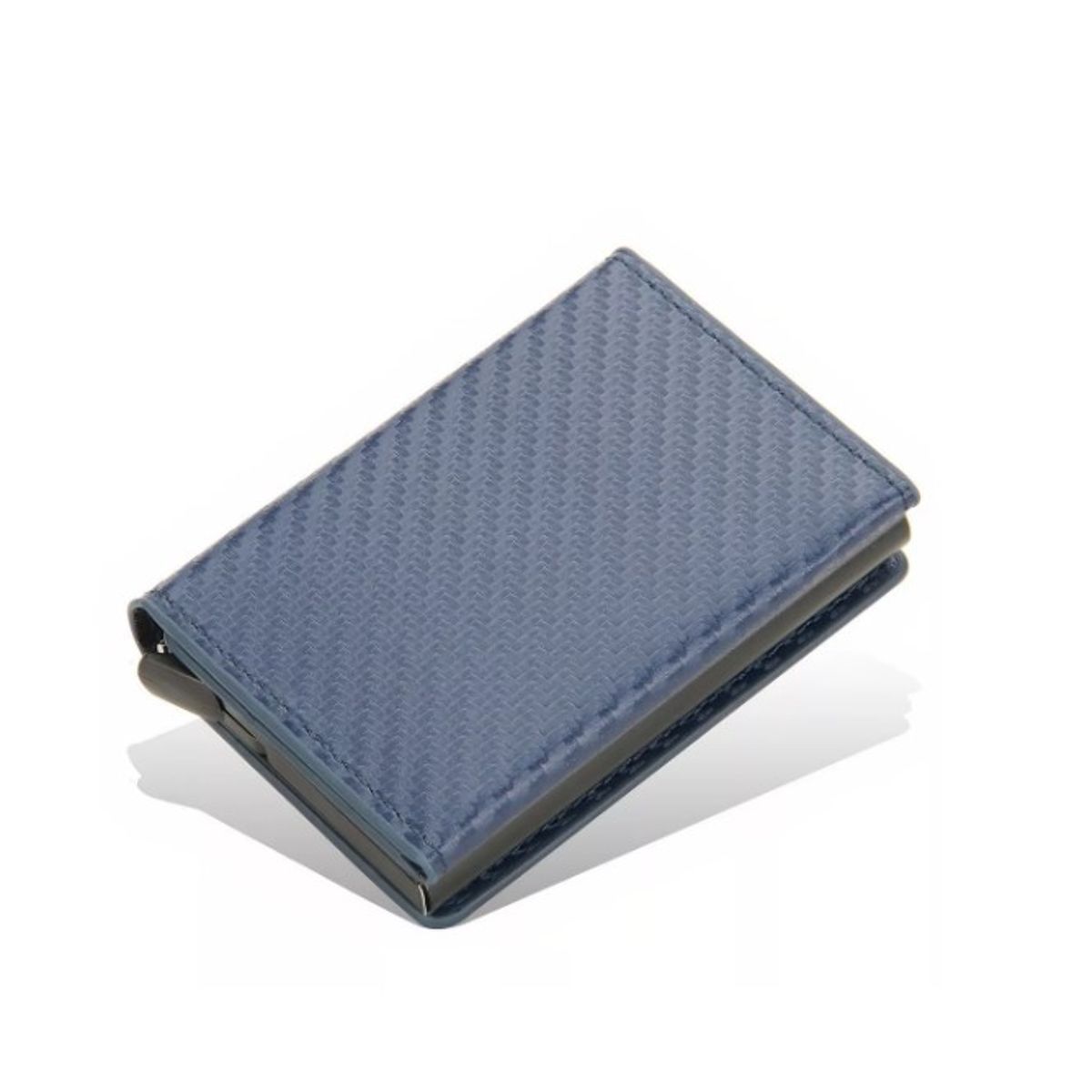 GENERICO - Tarjetero Billetera   Minimalista Hombre Mujer Rfid Cuero Pu Azul