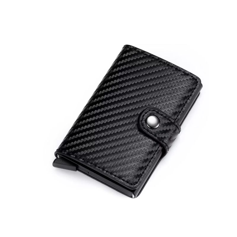 GENERICO - Billetera Tarjetero Rfid Cuero Hombre Mujer Minimalista