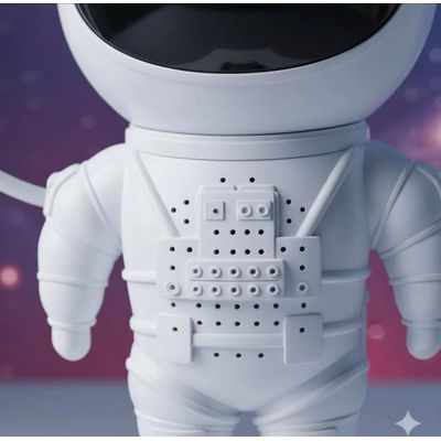 Imagen 2 del producto LAMPARA ASTRONAUTA PROYECTOR DE GALAXIA CON BLUETOOTH PARLANTE