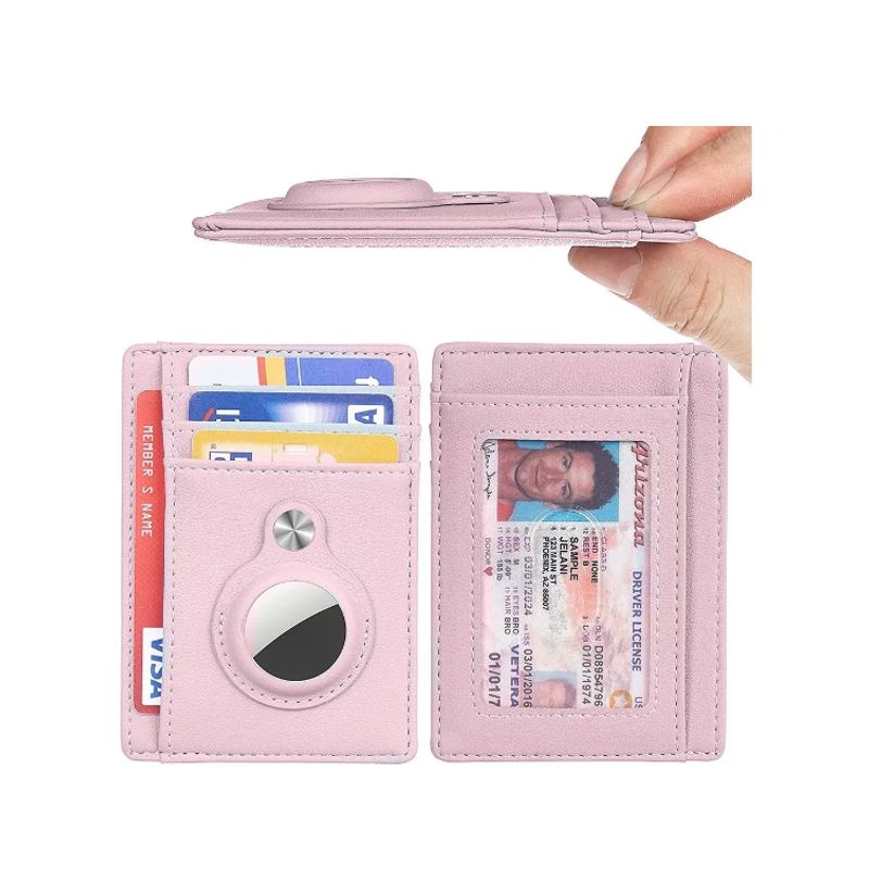 GENERICO - Billetera Tarjetero Con Airtag Seguridad Rfid Para iPhone