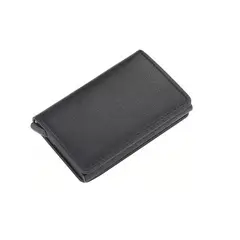 GENERICO - Billetera Minimalista Tarjetero Hombre Mujer Rfid Cuero Pu Negro