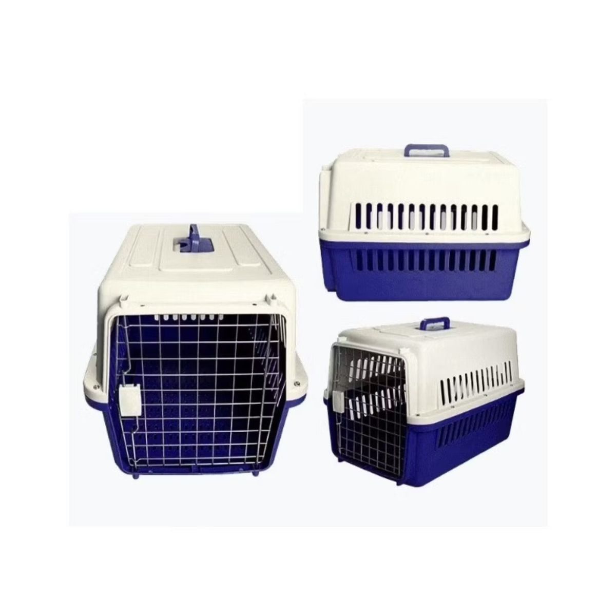 GENERICO - Jaula Transportador Perros Gatos 56x36x36 Cm Viaje Seguridad