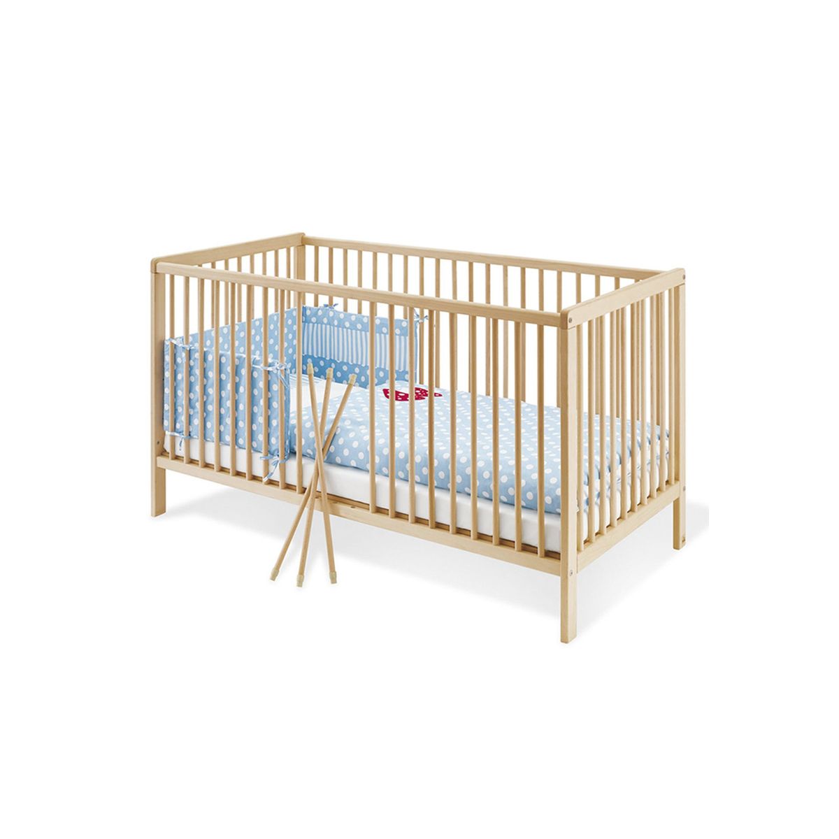 PINOLINO - Cuna de Madera Hanna 70x140+Colchón PINOLINO