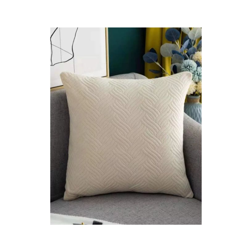 GENERICO - Funda Para Cojin Acolchada Tercipelo 43x43cm