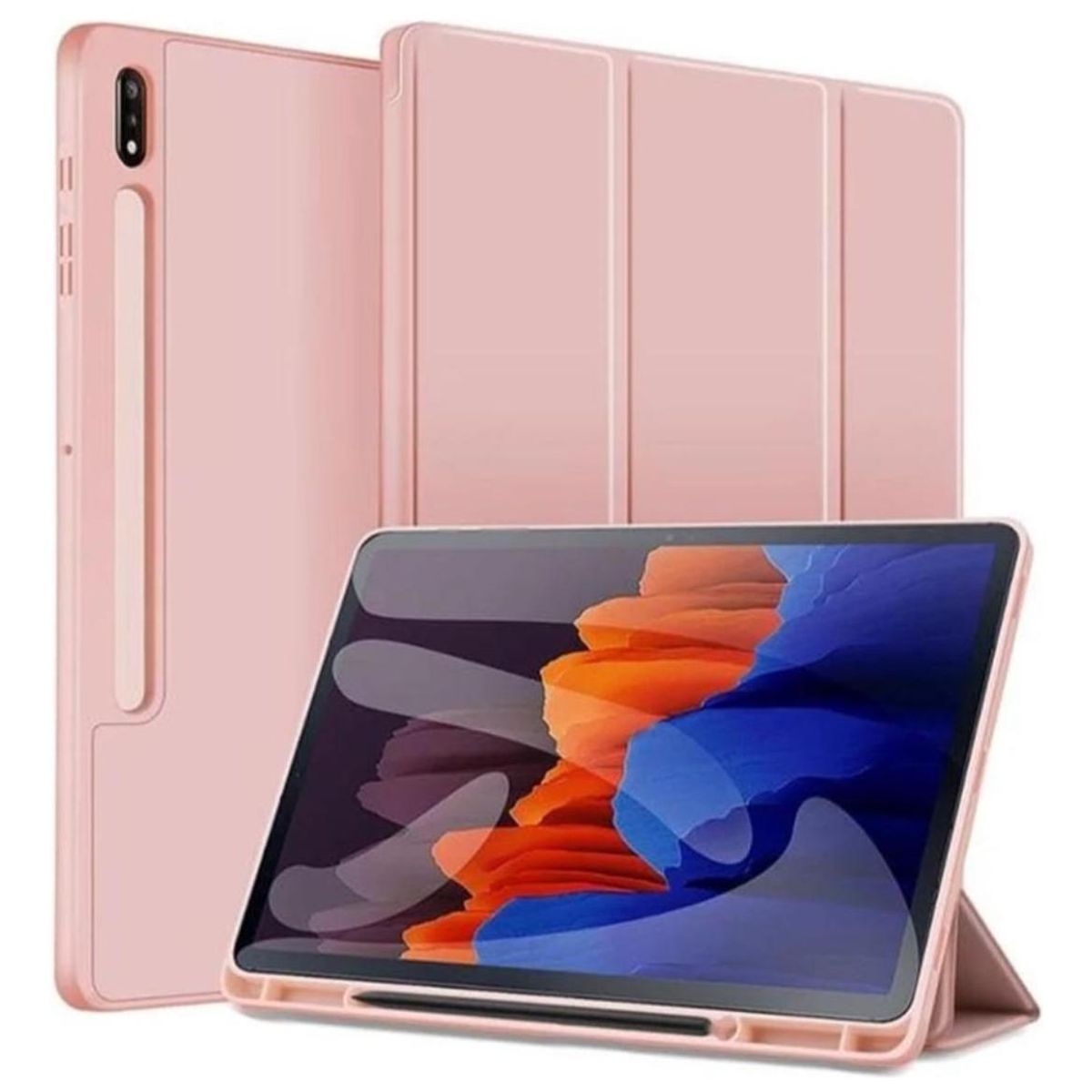 GENERICO - Funda Inteligente Para Samsung Galaxy Tab S9 Fe Rosado 10.9 X510